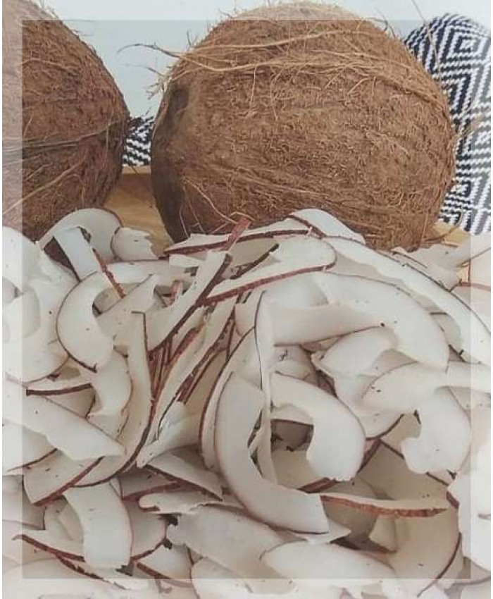 Фрукты, ягоды сушёные, Кокос, сушёный, чипсы