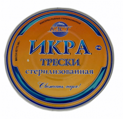 Икра трески, стерилизованная