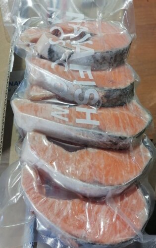 Рыба мороженная, Сёмга, стейк, сухой заморозки
